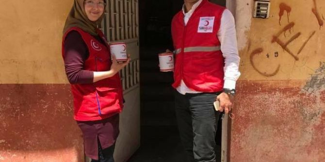 Kızılay’dan 400 Aileye Gıda Yardımı