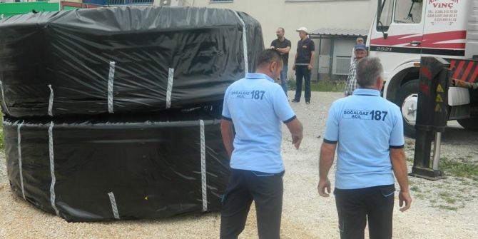 İlk Doğalgaz Malzemeleri Ilgaz’a Geldi