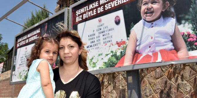 Şehit Kızı, Babasının Babalar Günü’nü Bilboardla Kutladı