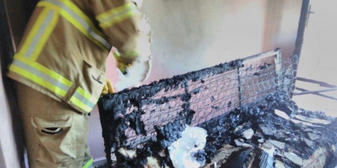 Edremit’te Korkutan Yangın