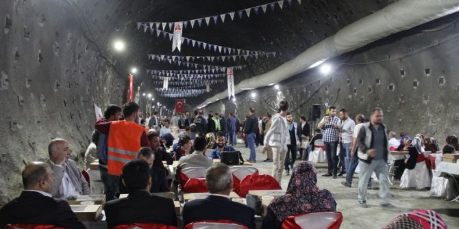 650 Kişi Tünelde İftarda Buluştu