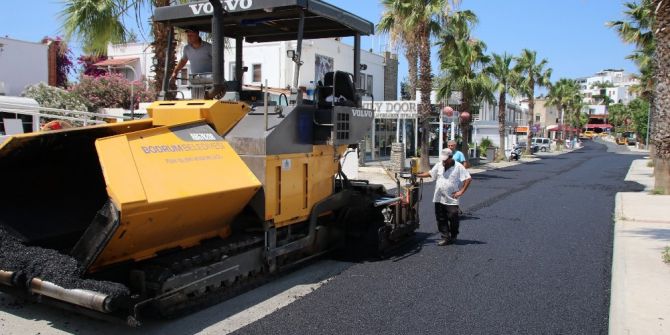 Yol Çalışmaları Gümbet’te Devam Ediyor