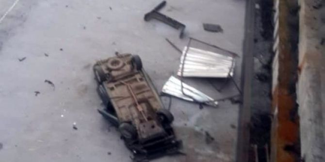 İnşaat Temeline Uçan Otomobilin Sürücüsü Ağır Yaralandı