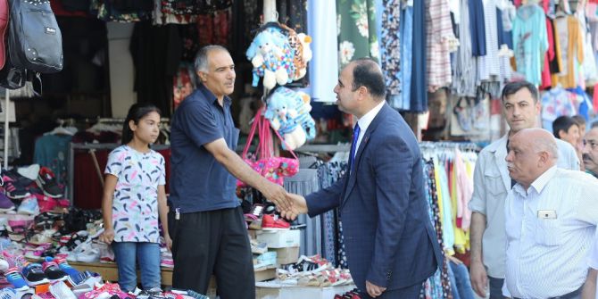 Başkan Çiftçi Tarihi Bölgelerdeki Esnafı Ziyaret Etti