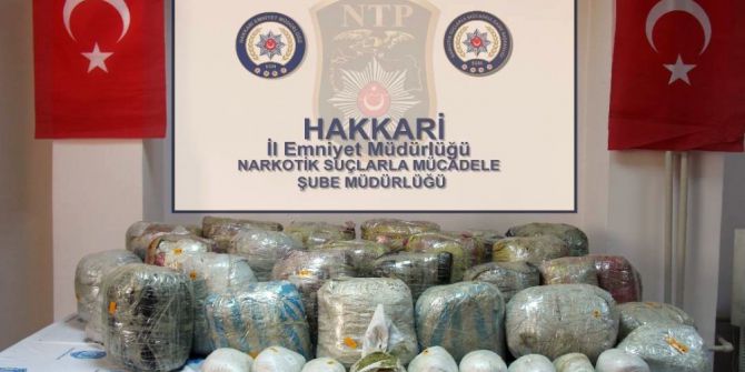 Hakkari’de 268 Kilo Esrar Ele Geçirildi