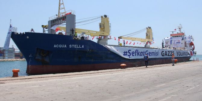 Gazzeli Çocukların Bayram Hediyesi Mersin Limanı’ndan Yola Çıktı