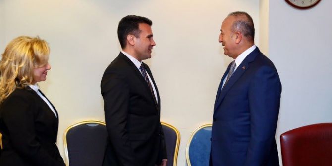 Bakan Çavuşoğlu Makedonya Başbakanı Zaev İle Görüştü