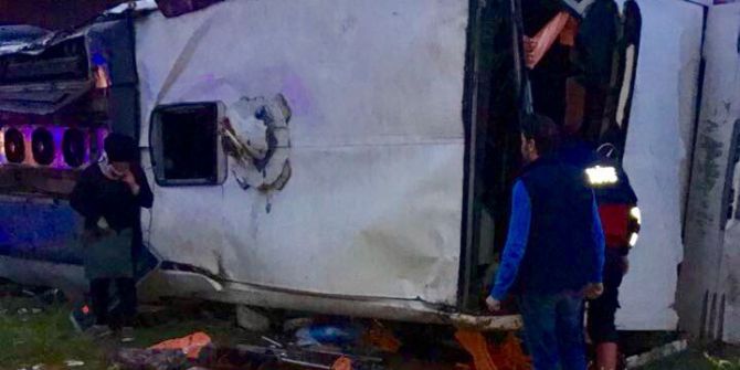 Çorum’da Otobüs Köprüden Uçtu