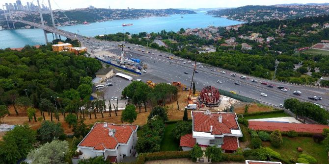 ( Özel Haber) 15 Temmuz Zafer Anıtı’nın Yapımı Havadan Görüntülendi