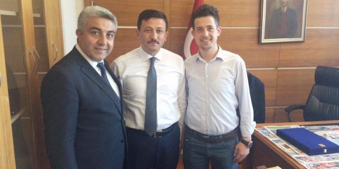 Başkan Fatih Çalışkan’dan Milletvekili Hamza Dağ’a Tebrik Ziyareti