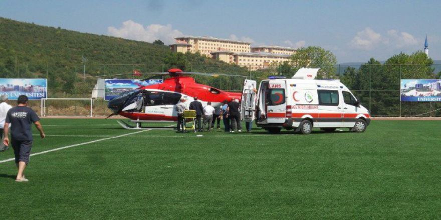 Hava Ambulansı Kazazede İçin Havalandı