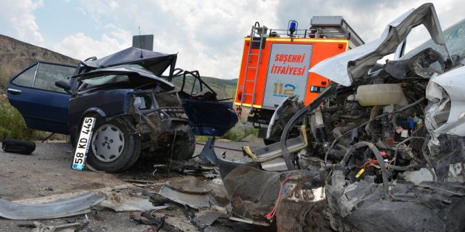 Sivas’ta Trafik Kazası: 1 Ölü, 1 Yaralı