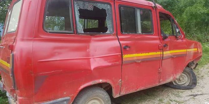 Kastamonu’da Yoldan Çıkan Minibüs Takla Attı