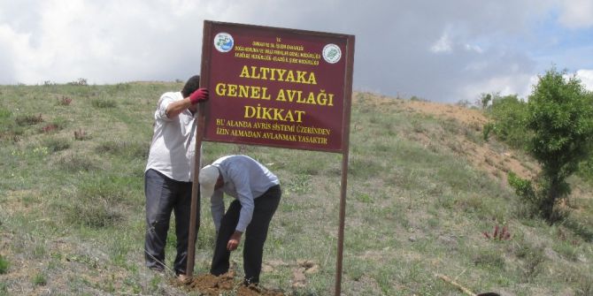 Elazığ’da Avlak Alanlara İkaz Tabelası