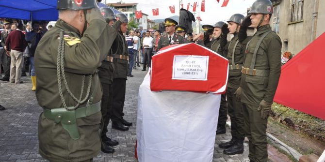 Konya Şehidini Uğurladı