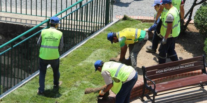 Aydın Büyükşehir Belediyesi Yeşillendirme Çalışmalarına Devam Ediyor