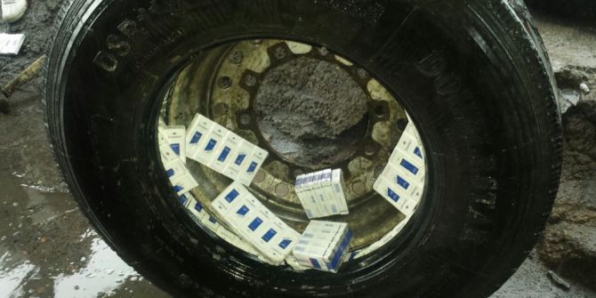 Yedek Lastikten Kaçak Sigara Çıktı