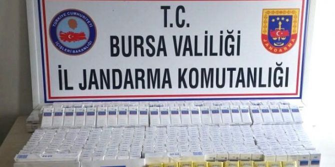 Bursa’da Jandarma Kaçak Sigaraya Geçit Vermedi