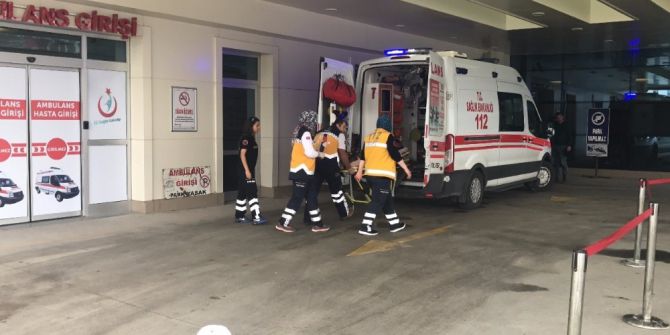 Yüksekten Düşen İşçi Yaralandı