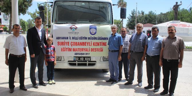 Suriye’ye Eğitim Malzemesi Gönderildi