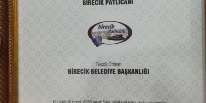 ’Birecik Patlıcanı’ Ve ’Urfa Ekşilisi’ Tescillendi