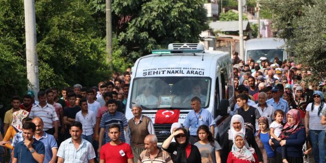 Mersinli Şehidi Son Yolculuğuna Binlerce Kişi Uğurladı