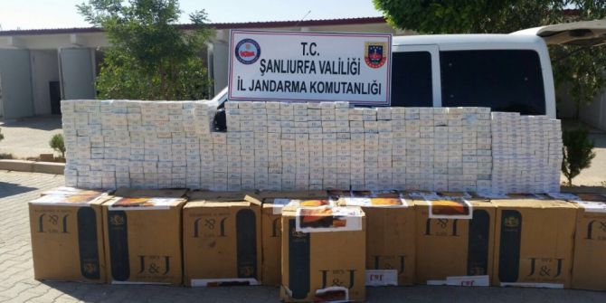 Şanlıurfa’da 17 Bin 400 Paket Kaçak Sigara Ele Geçilirdi