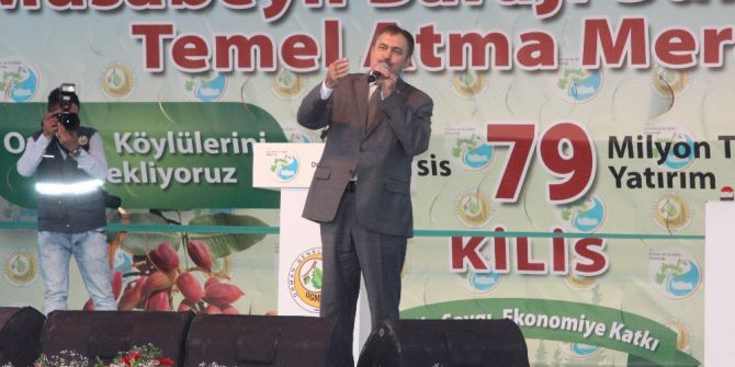 Bakan Eroğlu, Kilis’te Temel Atma Törenine Katıldı