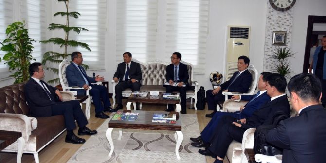 Çinli Heyetten, Emniyet Müdürü Uzunkaya’ya Ziyaret