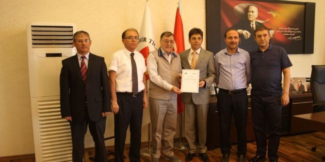 Defterdar Taş, Ntso Başkanı Parmaksız’a Teşekkür Belgesi Verdi