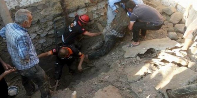 Kilis’te Toprak Kayması Sonucu Altında Kalan Bir Kişi Kurtarıldı