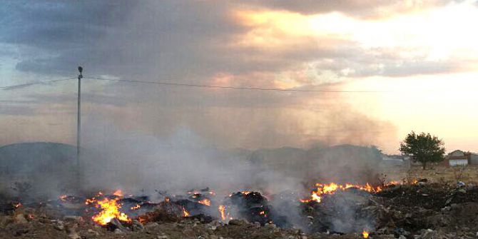Burhaniye’de Bu Çöplük Hep Yanıyor
