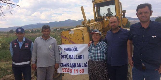 Sarıgöl Çiftçi Malları Koruma Başkanlığı’ndan Arazi Yollarında Çalışma