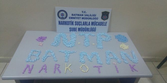 Batman’da Bin 590 Adet Uyuşturucu Hap Ele Geçirildi
