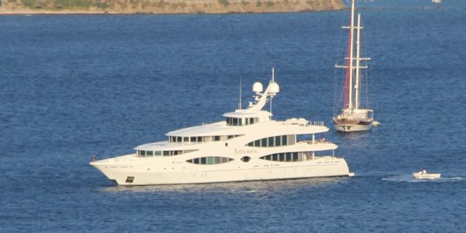 Arap Milyarder Yüzen Sarayı İle Bodrum’a Geldi