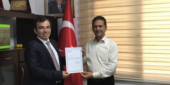 Tunalı’dan Yzo Başkanı Doğan’a Teşekkür Belgesi