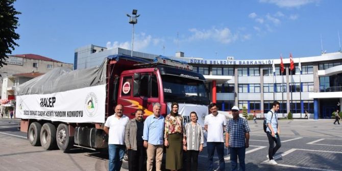 Düzce’den Halep’e Bayram Hediyeleri Yola Çıktı