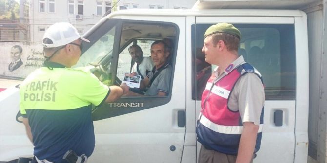 Zonguldak Emniyeti Trafik Kurallarına Dikkat Çekti