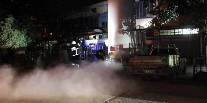 Azot Tankı Sızıntısı İtfaiyeyi Harekete Geçirdi