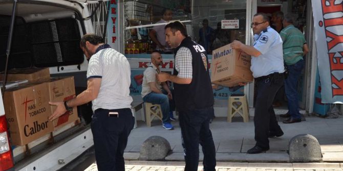 Gemlik’te 12 Bin Paket Sigara Ele Geçirildi