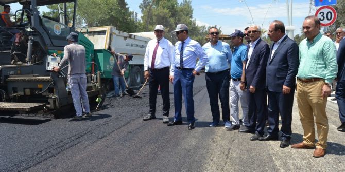 Adnan Menderes Bulvarı Asfaltlanıyor