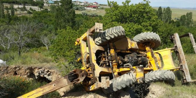 Kepçe Devrildi, Operatör Hayatını Kaybetti