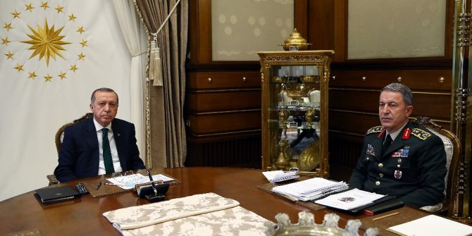 Cumhurbaşkanı Erdoğan, Genelkurmay Başkanı Orgeneral Akar’ı Kabul Etti