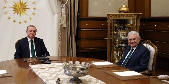 Cumhurbaşkanı Erdoğan Başbakan Yıldırım’ı Kabul Etti