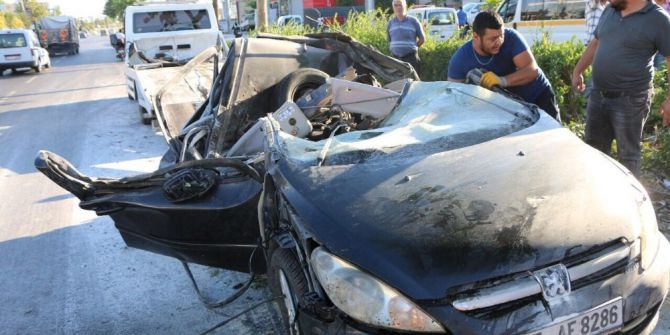 İzmir’de Trafik Kazası: 1 Ağır Yaralı
