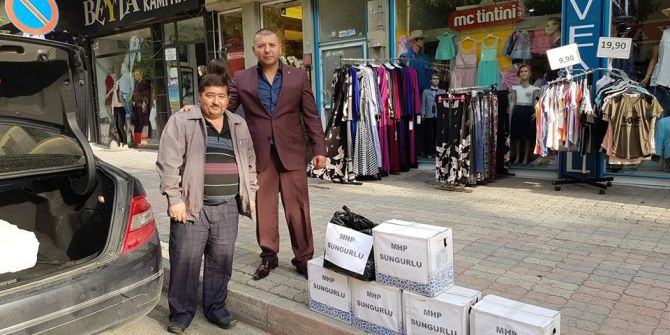 Mhp İlçe Teşkilatından 150 Aileye Gıda Yardımı