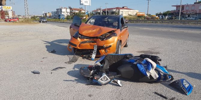 Manavgat’taki Kaza Kameralara Yansıdı