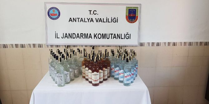 Antalya’da Kaçak İçki Operasyonu
