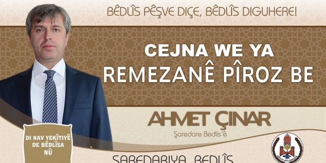 Bitlis Valisinden İki Dilli Ramazan Bayramı Mesajı