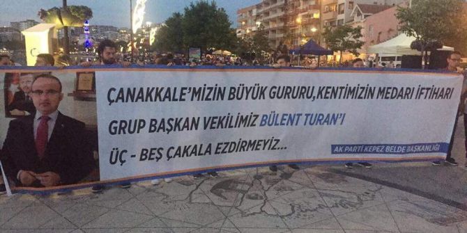 Kepez’den Turan’a Pankartlı Destek